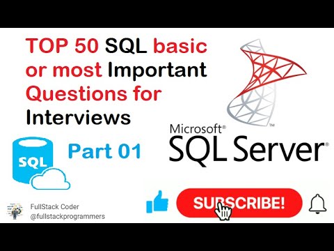 SQL Interview Questions 01 - YouTube