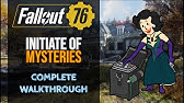 Fallout 76 Report To Cryptos Initiate Of Mysteries Riverside Manor Youtube