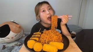 최고의 단짠 조합 불닭볶음면에 뿌링클 사이드 메뉴 나갑니다 먹방 / Buldak stir-fried noodles and Bburinkle Side Menu mukbang