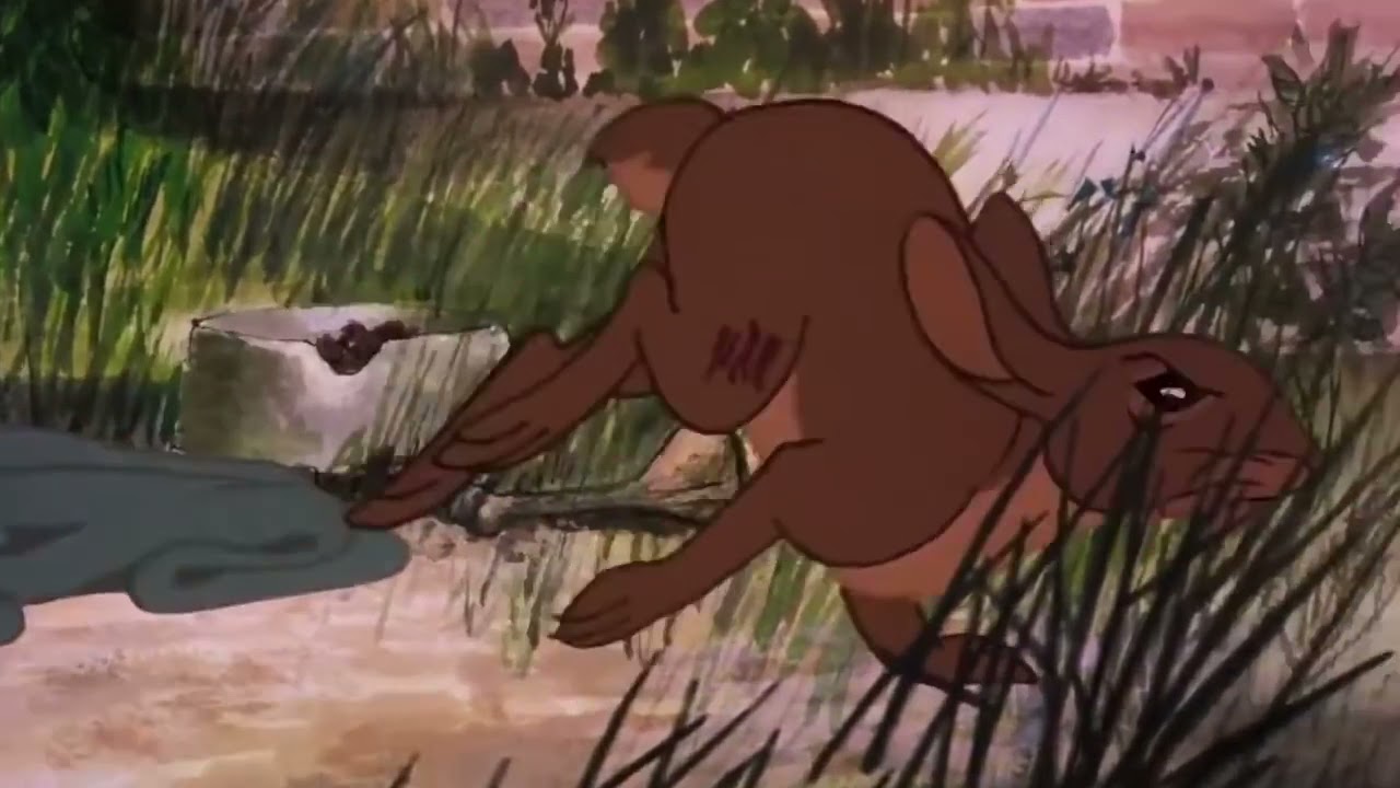 Hazel,el principe de los conejos (1978) Bigwig contra el General Woundwort