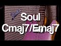 Soul backing track cmaj7emaj7