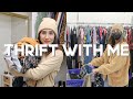 COME THRIFT WITH ME + TRY ON HAUL! Lots of winter essentials