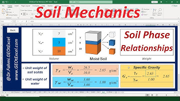 Soil Phases and their Relationships in Soil Mechanics: Excel Spreadsheets: GEOtExcel, #soilmechanics