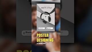 Headphone Advertising Poster Design in Photoshop