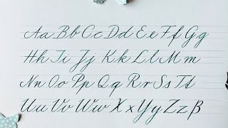 how to write in cursive  german standard  an example
