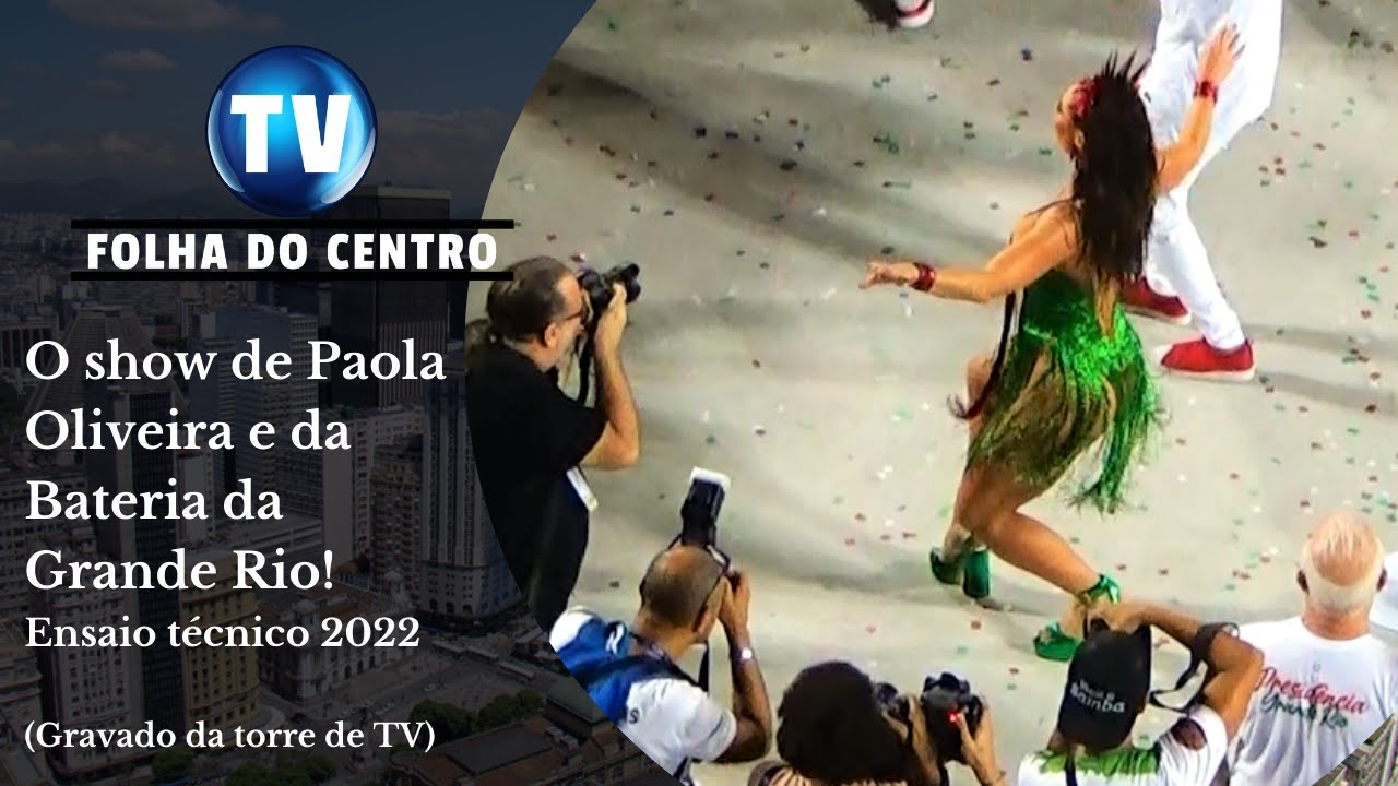 O show de Paolla Oliveira e da bateria da Grande Rio no ensaio técnico na Marquês de Sapucaí!