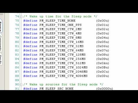 Entering Sleep Mode and Wakeup Using RTC -- PSoC3/5