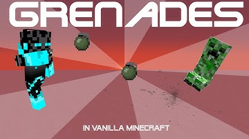 GRENADES (100% Vanilla) - Minecraft Tutorial