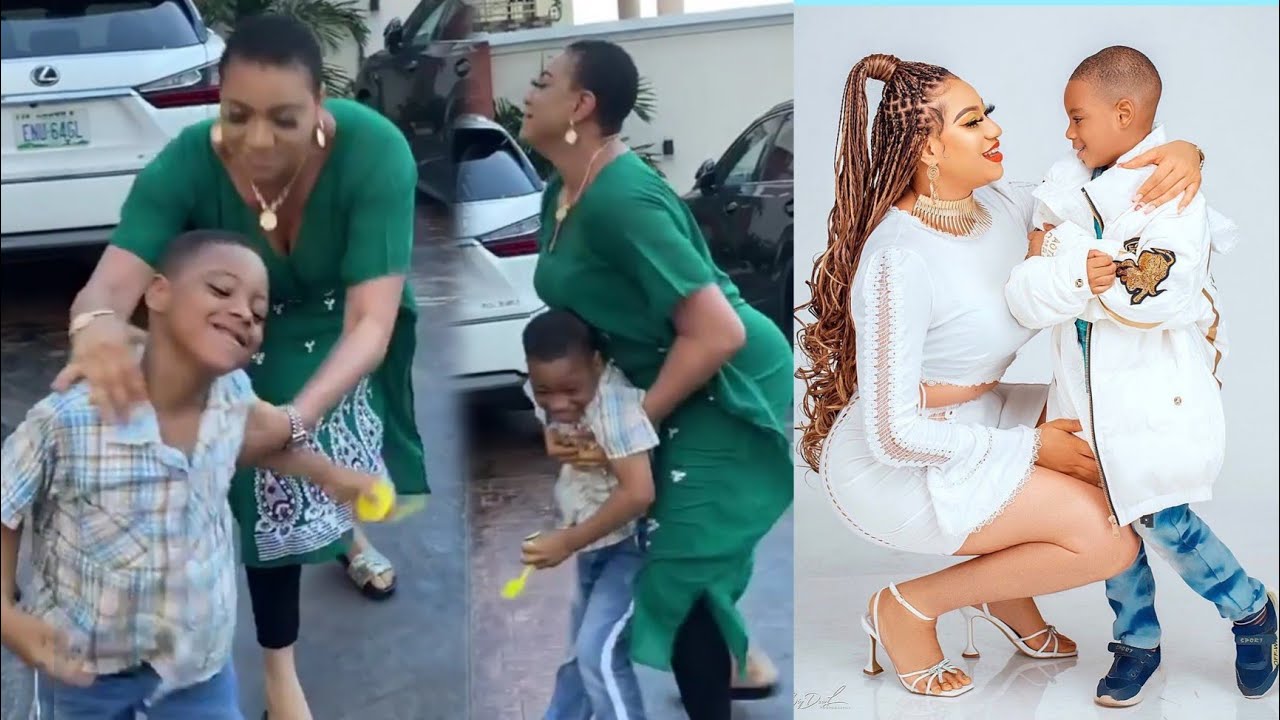 Actress Queeneth Hilbert And Son Lovely Moment Together
