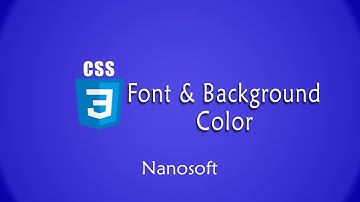 Learn CSS3 in urdu _ Change Font & Background Color _ Lecture #4 _ Nanosoft