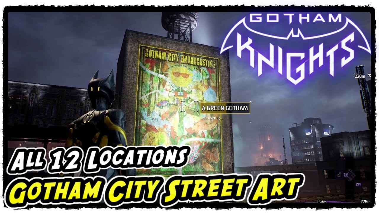 Gotham Knight All Street Art Locations (Gotham Knights Gotham City
