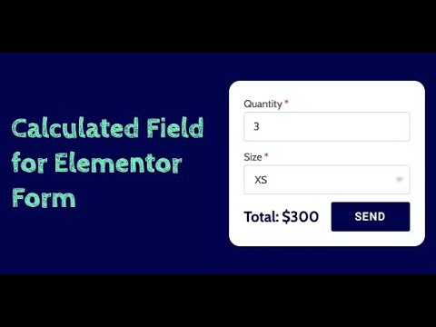 Calculated Field for Elementor Form By FlexyAddons - YouTube