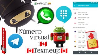 Número virtual +1🇨🇦 Canadá gratis 🤑, para WhatsApp gratis 2021#whatsapp #telegram #textmeup. screenshot 1