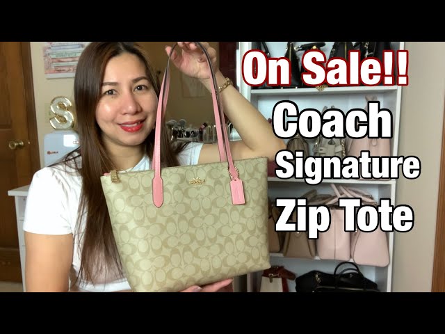 COACH SIGNATURE ZIP TOTE ON SALE / REVIEW / BAG COLLECTION 2021