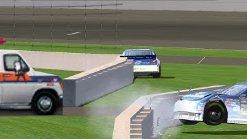 Elliot Sadler 2010 Pocono crash - nr2003 reanactment