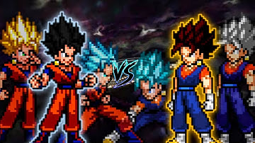 Gokhan TP V2 OP (New) VS Vegito OP (all form) in Jump Force #mugen