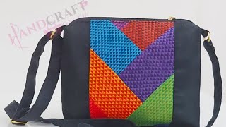 DIY Patchwork Sling BagCrossbody bag sewing tutorial