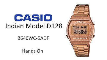 Casio D128 - B640WC-5A | VINTAGE SERIES | Timepieces with hands on review