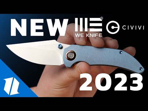 WE Knife Co. Isham Eschaton Knife Carbon Fiber/Titanium (3.85 Stonewash)  719B - Blade HQ