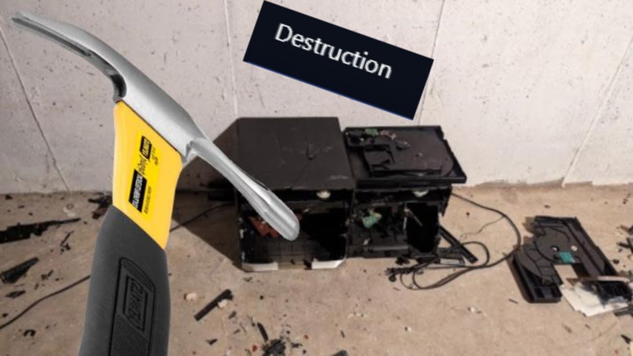 Destroying big box radios - YouTube