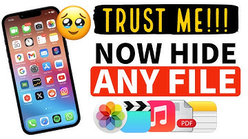You Can Hide ANY FILE on iPhone : Photo, Videos, PDF, Documents etc