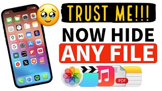 You Can Hide ANY FILE on iPhone : Photo, Videos, PDF, Documents etc screenshot 3