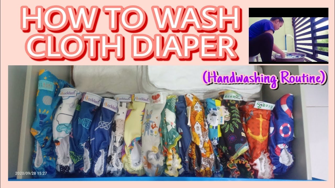 How I Wash Cloth Diapers || No Bidet No Awm || Handwash Only | Cloth Diaper Basics - Philippines
