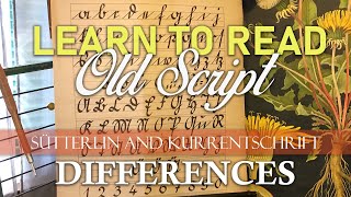 Sütterlin and Kurrentschrift Differences - Learn to Read Old German Script