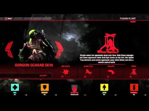 Evolve Gorgon Skin Choices in HD