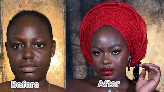 MAKEUP ON A DARKSKINNED😱😍😍😍#makeupartist #makeup #makeuptutorial #makeuptips #makeupartistry