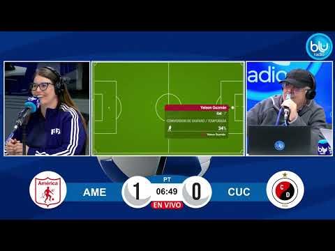 AMÉRICA DE CALI'S STUNNER! Guzmán breaks the deadlock with a header to make it 1-0 against Cúcuta...