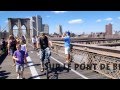 Sur le pont de brooklyn