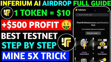 Inferium AI Airdrop like Grass Airdrop | Inferium Airdrop Wallet Connect | Kgen Airdrop Listing