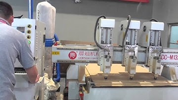 Independent Three Spindles CNC Router, 3 Head