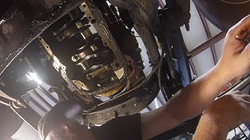 ISX Engine re build PT30 Oil Pump Removal and Crank Tone Wheel Inspection by Rawze