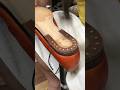 How to make a leather heels on bespoke shoes. #handcraftedshoes #handmade