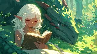 Enchanted Realms: 1 Hour Lofi Journey with Elves and Dragons | Fantasy Music to Escape and Unwind