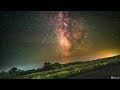 Earths rotation visualized in a timelapse of the milky way galaxy  4k