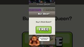 How To Buy Ghost Queen Skin Free !!! #Clashofclans #Shorts