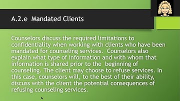 ACA Code of Ethics Section A