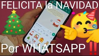 🎅🎄🤶 How to send Merry Christmas stickers via WhatsApp 2026 easily and quickly screenshot 2