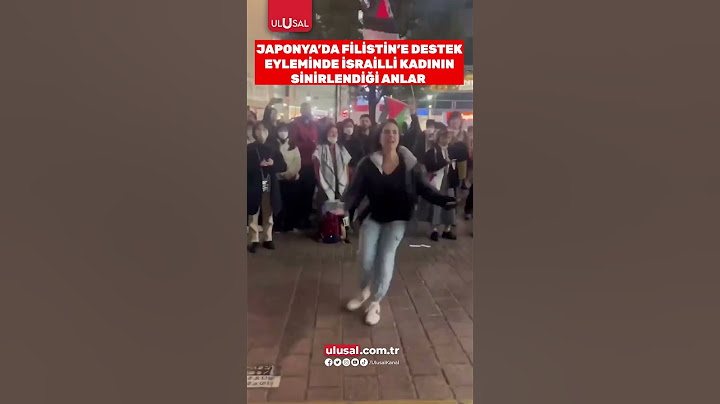 Japonya'da Filistin'e destek eyleminde İsrailli bir kadının sinirlendiği anlar gündem oldu #shorts