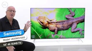 SAMSUNG 55″ 7000 Series – 4K Ultra HD Smart LED TV – 2160p, 120MR (Model#: UN55KU7000) Samsung Series 7 UE55KS7000 55