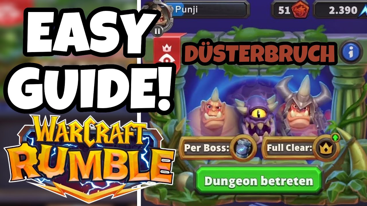 DÜSTERBRUCH DUNGEON GUIDE! EINFACH EASY! (Warcraft Rumble) YouTube