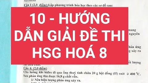 Đề thi hoc sinh giỏi hóa cấp trường lớp 8