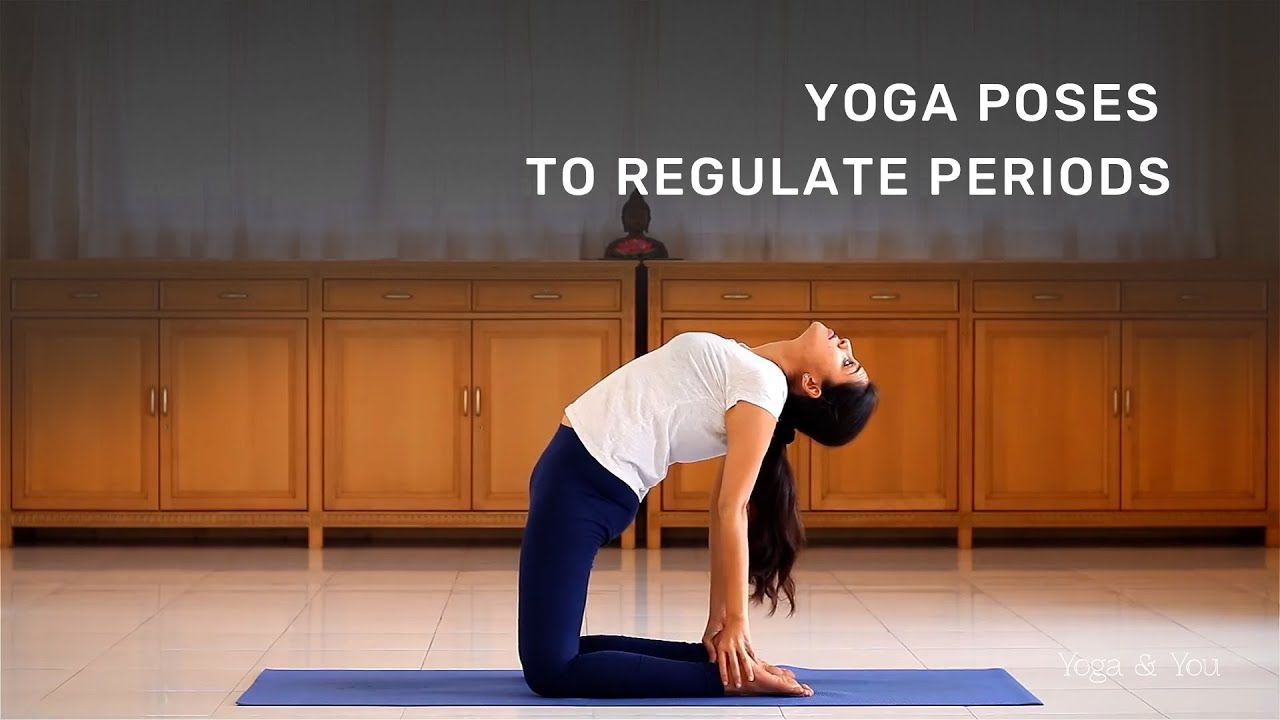 Yoga Poses to Cope With Period Problems The following yoga poses can help  relieve the symptoms associated with specific menstrual problems such as  polycystic ovary syndrome (PCOS) and endometriosis: 1. Butterfly pose