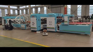 Full automatic carton box folder gluer strapping machine #packing