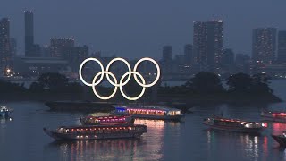 「感謝と敬意」示す屋形船 東京・お台場海浜公園