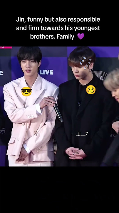 Jin changes from a funny brother to a 'dad' for Maknae. 💜 #bts