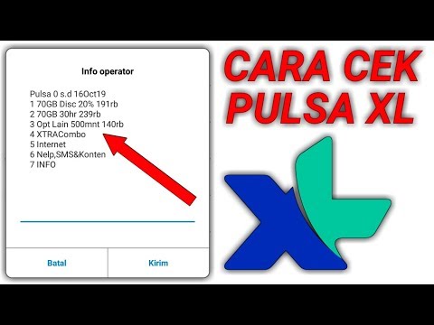 Cara Cek Pulsa XL. 